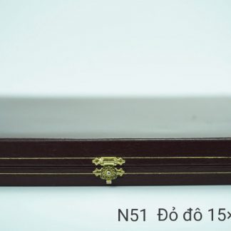 Hộp Si Nhật Đỏ Đô – Nhung Trắng Cao Cấp – N51