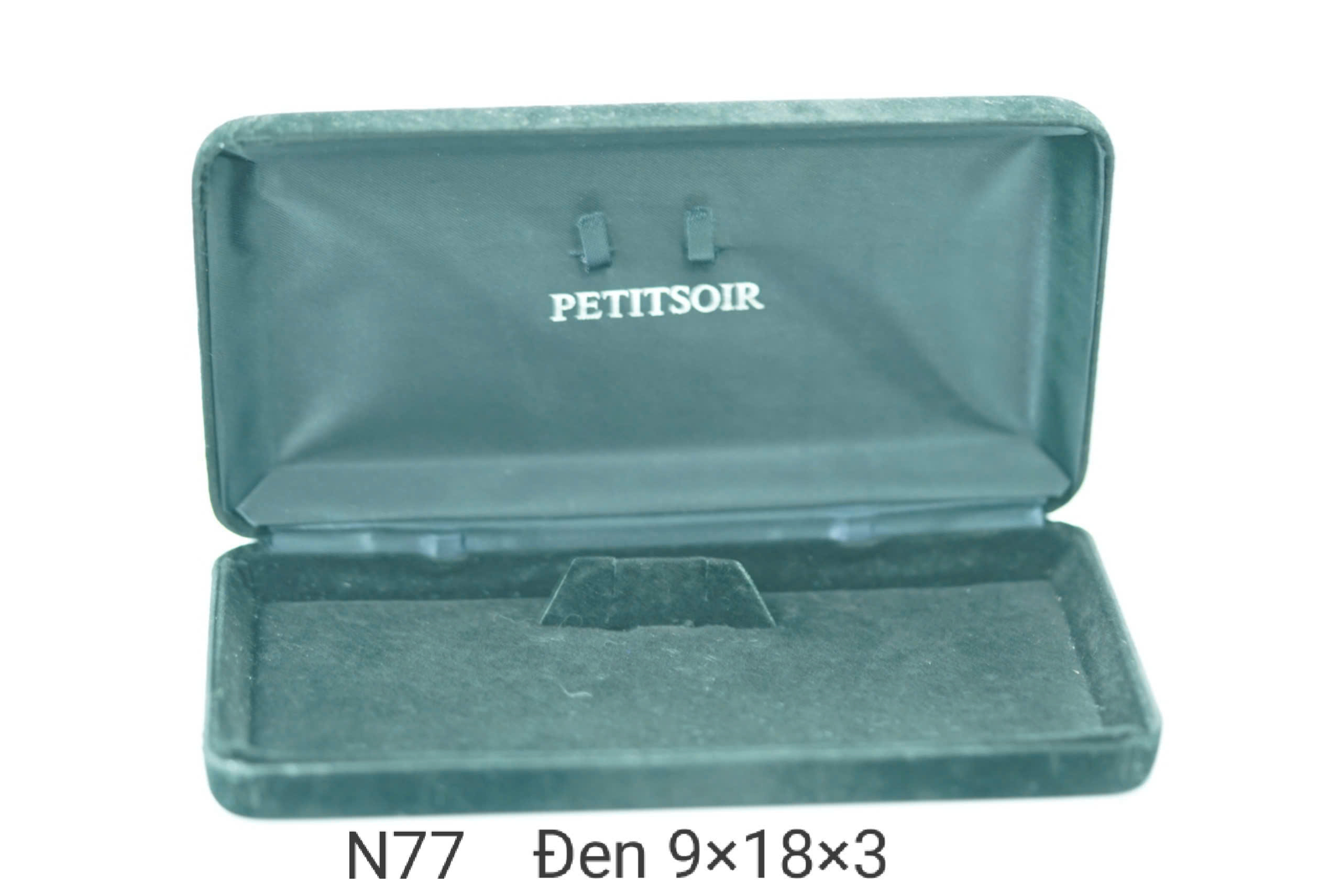 Hộp nhung đen hình chữ nhật si Nhật 1 - N76/N77/N78 - Ảnh 4