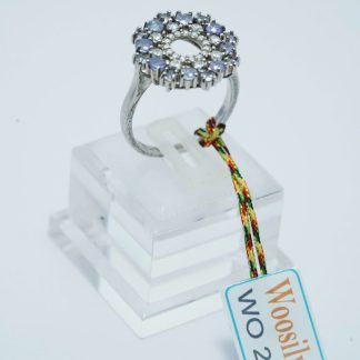 [ BẠC 925 ] Nhẫn đá Tanzanite lấp lánh thiết kế đẳng cấp - WO 253