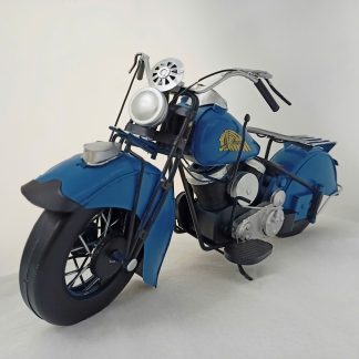 Mô hình xe mô tô cổ điển tông màu xanh dương MHX-1938