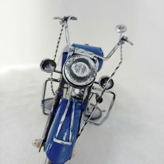 Mô hình xe mô tô cổ điển phối màu xanh dương nổi bật MHX-0306