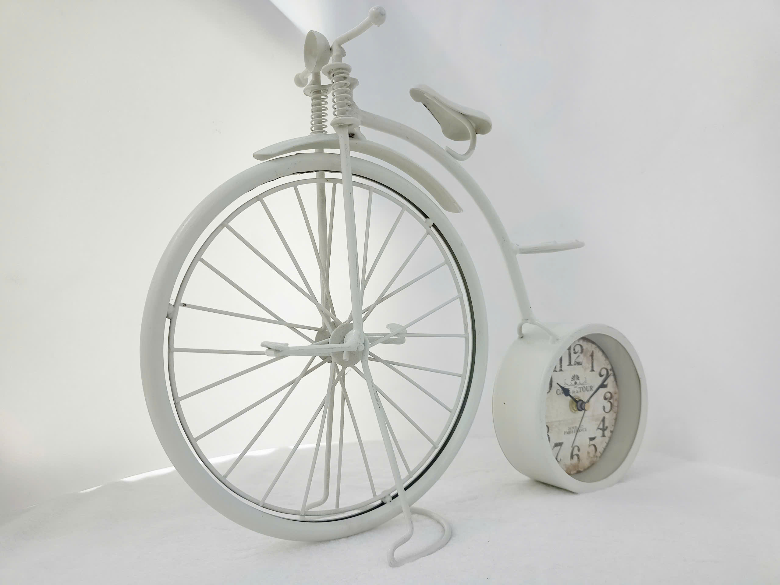 Mô hình xe đạp cổ điển màu trắng MHX-1907 - Ảnh 4