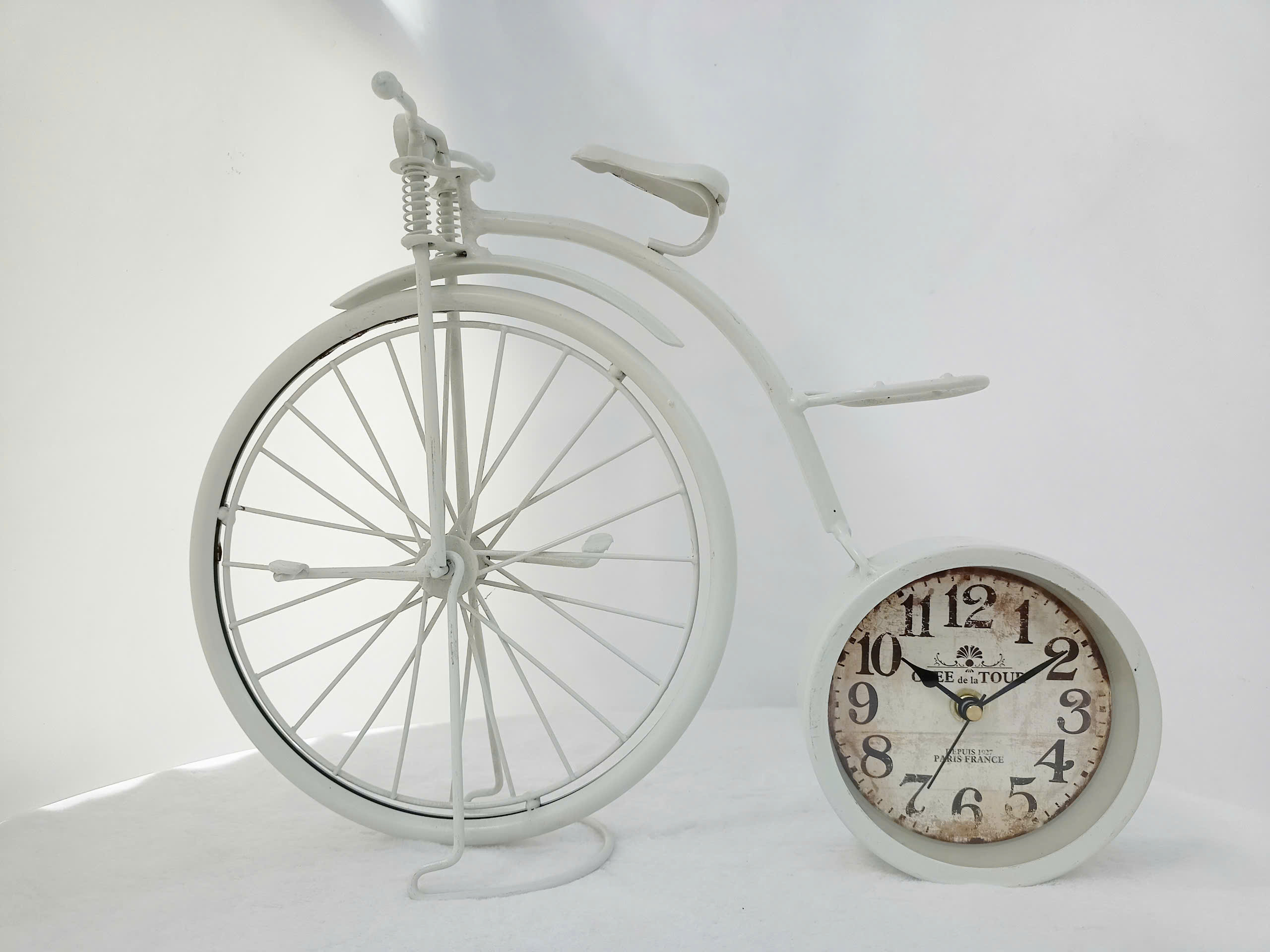 Mô hình xe đạp cổ điển màu trắng MHX-1907