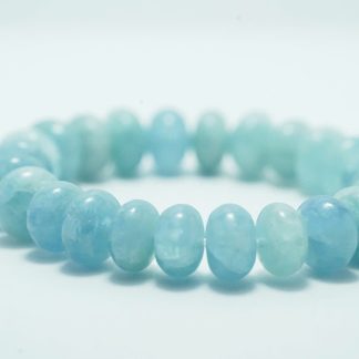 Vòng tay đá Aquamarine tự nhiên sắc xanh trong trẻo