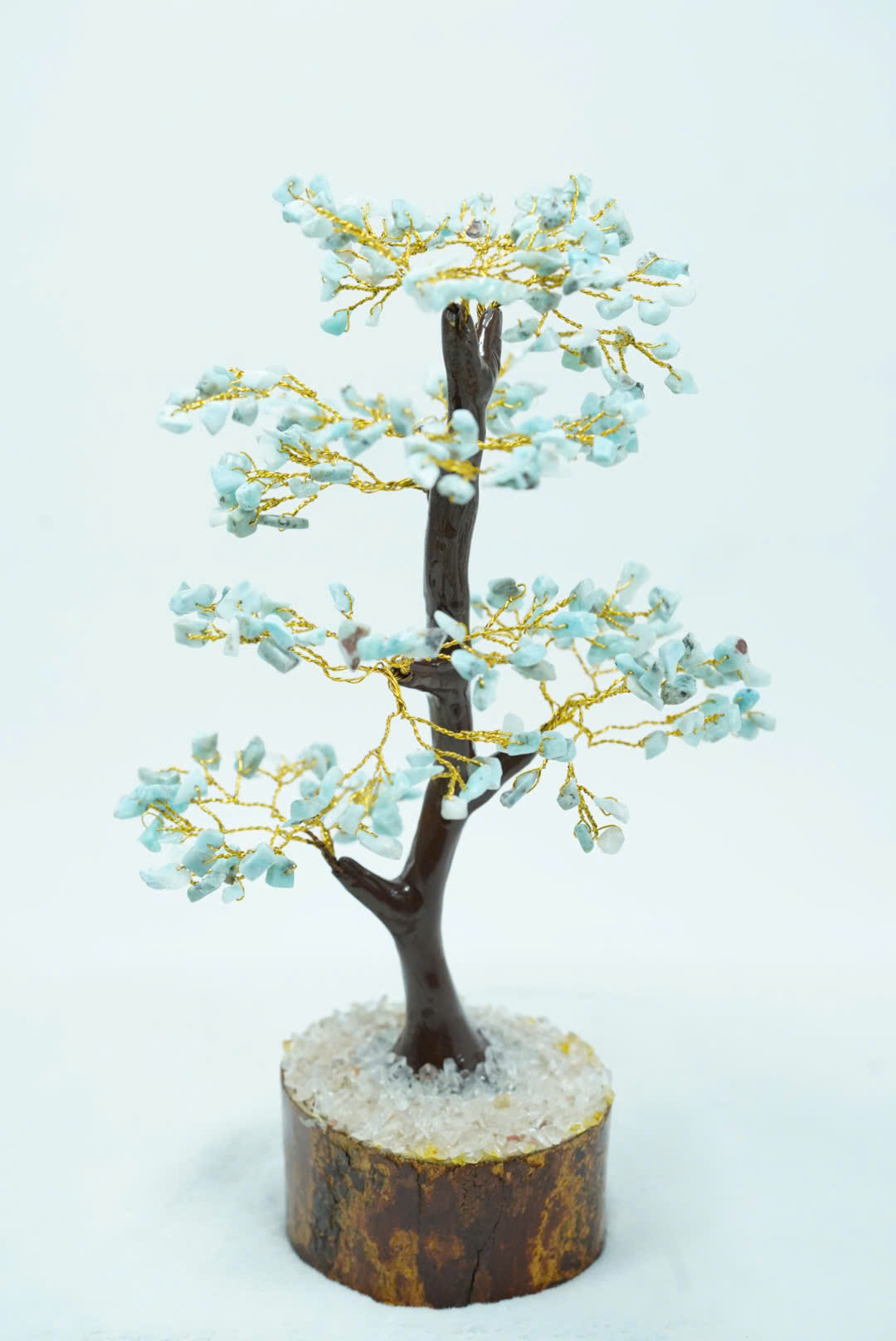 Cây handmade đá Larimar thô tự nhiên Tinh tế và độc đáo -MS15 - Ảnh 2