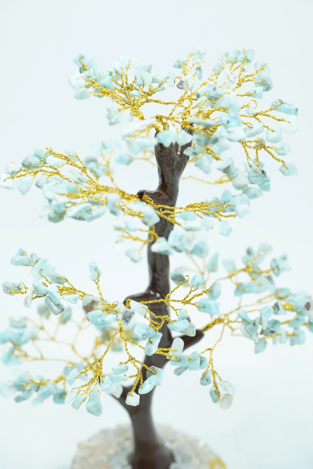 Cây handmade đá Larimar thô tự nhiên Tinh tế và độc đáo -MS15 - Ảnh 3