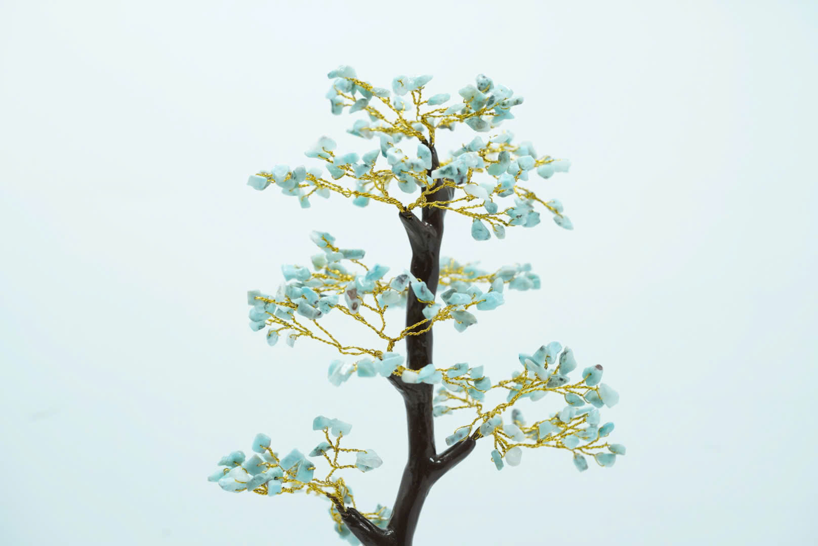 Cây handmade đá Larimar thô tự nhiên Tinh tế và độc đáo -MS15 - Ảnh 5