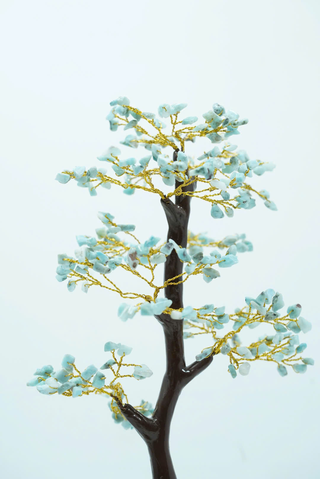 Cây handmade đá Larimar thô tự nhiên Tinh tế và độc đáo -MS15 - Ảnh 4