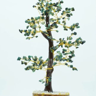 Cây handmade đá Ngọc Lục Bảo thô tự nhiên sự may mắn - MS16