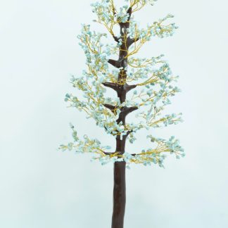 Cây handmade đá Larimar đại dương xanh phát triển và thịnh vượng - MS22