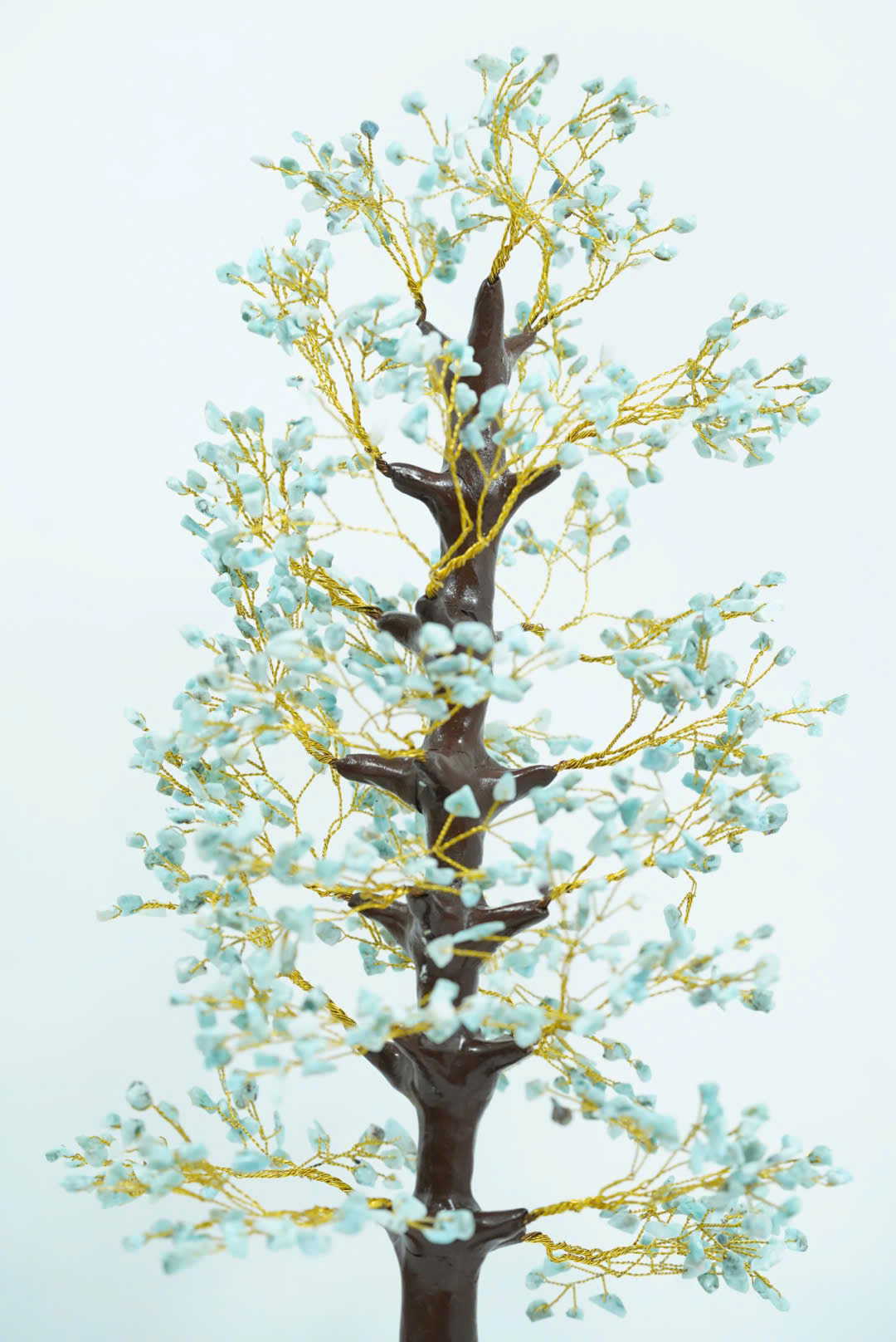 Cây handmade đá Larimar đại dương xanh phát triển và thịnh vượng - MS22 - Ảnh 2