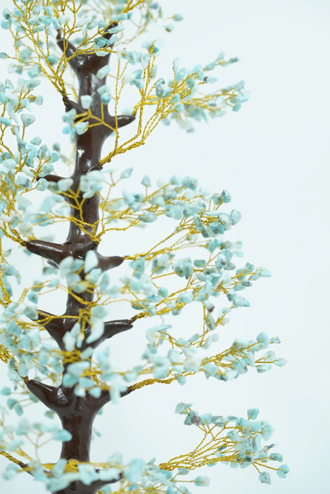 Cây handmade đá Larimar đại dương xanh phát triển và thịnh vượng - MS22 - Ảnh 3