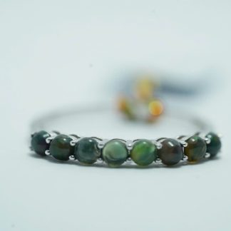 [ BẠC 925 ] Nhẫn Đá Opal Dải Sắc Màu Bí Ẩn Từ Thiên Nhiên - WS524