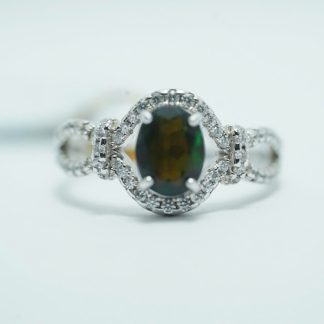 [ BẠC 925 ] Nhẫn Đá Opal Vũ Điệu Ánh Sáng - WS532