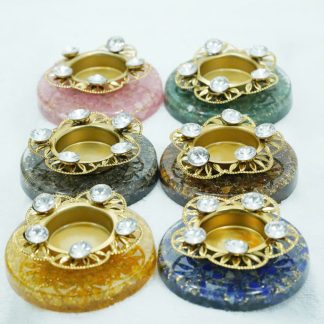 Đế Nến Đá Quý Đính Đá Pha Lê – Sang Trọng và Đẳng Cấp