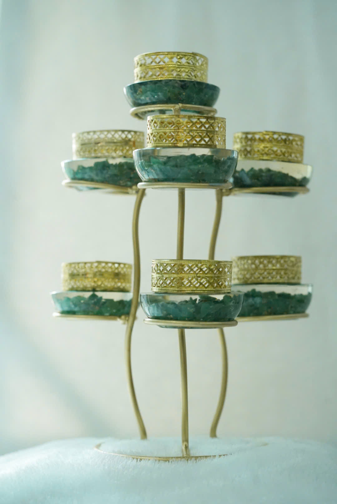 Bộ Đèn Nến Đá Ngọc Lục Bảo – Kiệt Tác Nghệ Thuật Sang Trọng - Ảnh 5