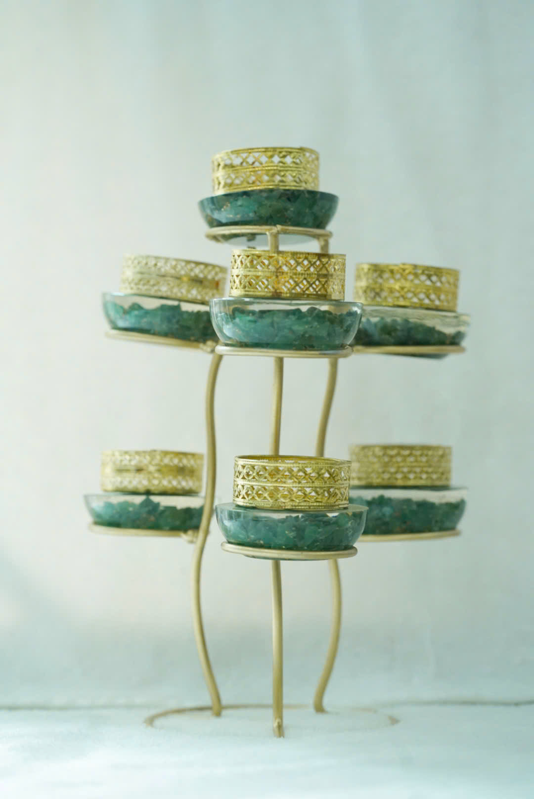 Bộ Đèn Nến Đá Ngọc Lục Bảo – Kiệt Tác Nghệ Thuật Sang Trọng - Ảnh 6