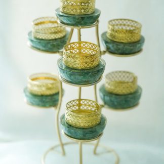 Bộ Đèn Nến Đá Ngọc Lục Bảo – Kiệt Tác Nghệ Thuật Sang Trọng