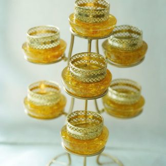 Bộ Đèn Nến Đá Citrine – Kiệt Tác Nghệ Thuật Sang Trọng