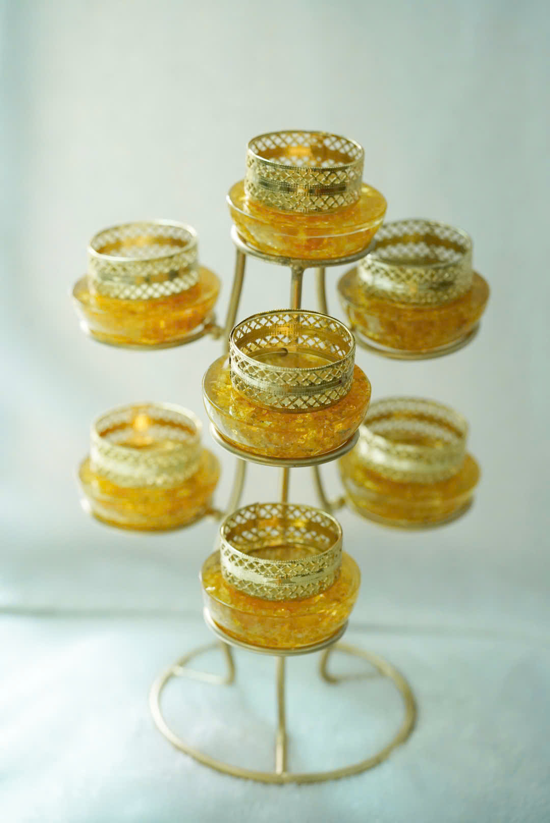 Bộ Đèn Nến Đá Citrine – Kiệt Tác Nghệ Thuật Sang Trọng