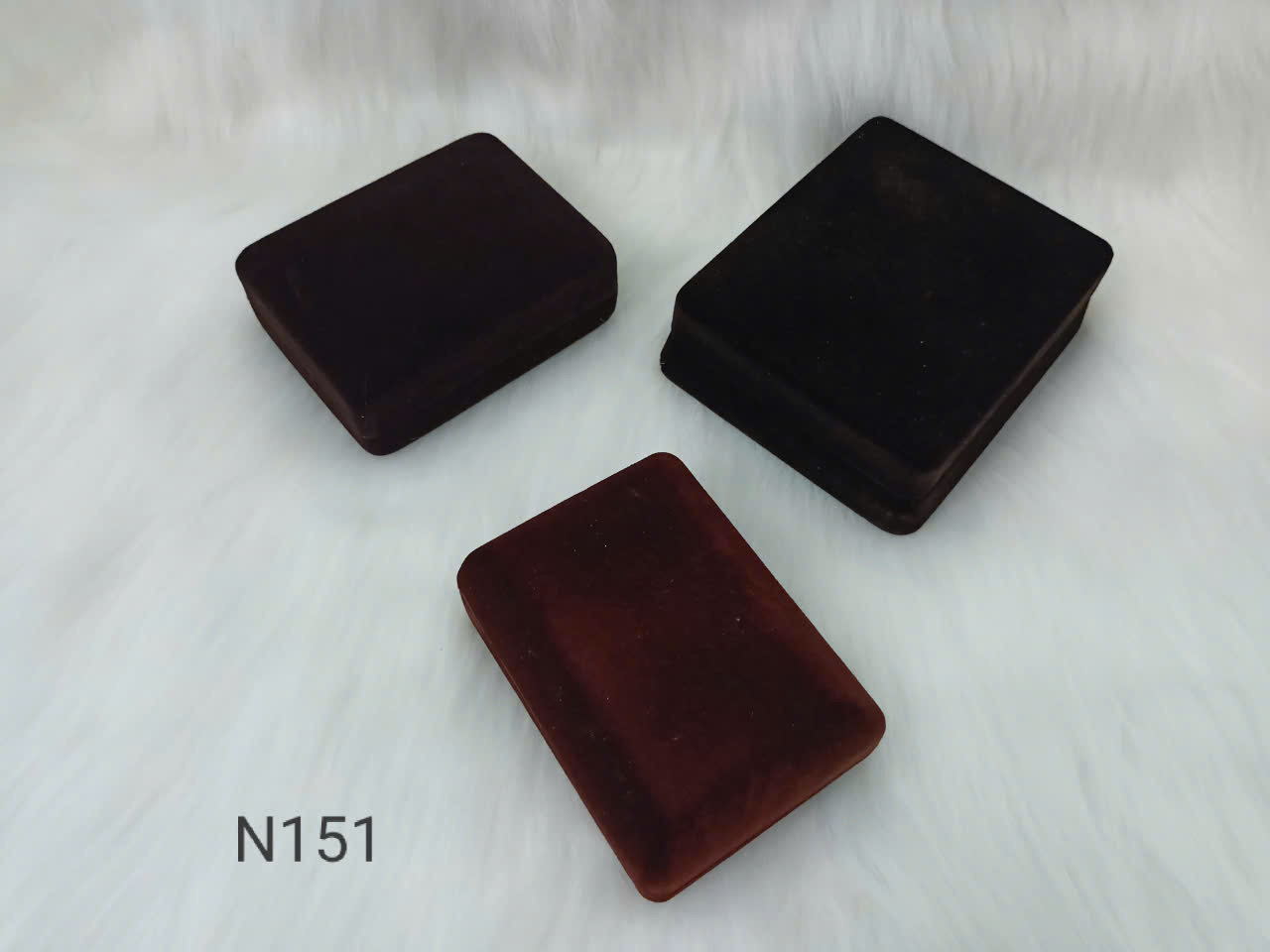 Combo 3 Hộp Nhung Nâu Cổ Điển Si Nhật – N151