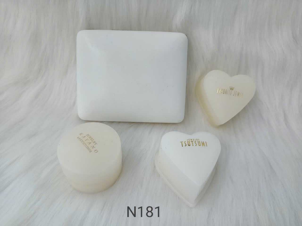 Combo 4 Hộp Nhung Si Nhật Trắng Ngà – N181