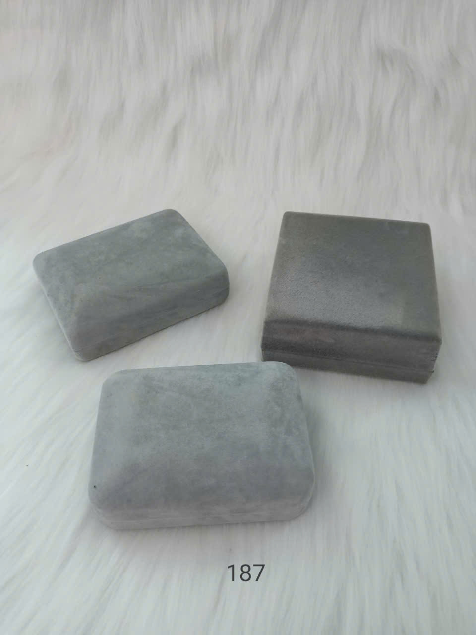 Combo 3 Hộp Nhung Si Nhật Màu Ghi – N187