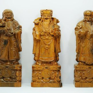 [ GỖ NGỌC AM ] Tượng Phúc Lộc Thọ – Biểu Tượng Hạnh Phúc, Tài Lộc, Sức Khỏe