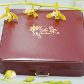 [ HÀNG SI NHẬT ] Hộp Trang Sức Da Đỏ My Precious – Sang Trọng & Tiện Lợi – H501