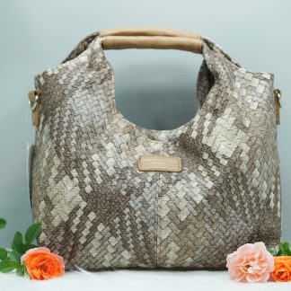 [ HÀNG SI NHẬT ] Túi Xách Thời trang Si Nhật – Nâu Be,Sang Trọng – TX-02