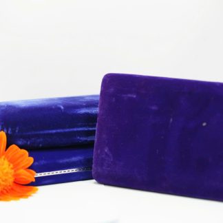 [ HÀNG SI NHẬT ] [ COMBO 3 CÁI ] Hộp nhung si Nhật - Màu tím than 1 - N248