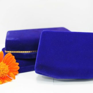 [ HÀNG SI NHẬT ] [ COBO 3 CÁI ] Hộp nhung si Nhật - Màu xanh dương - N251