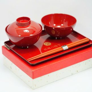 [ HÀNG SECONDHAND ] Bộ Đồ Ăn Sơn Mài Secondhand - BGS66