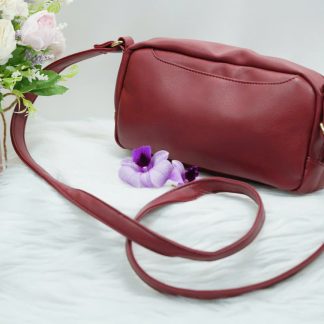[ HÀNG SECONDHAND ] Túi Xách Thời Trang Màu Đỏ Đô - Secondhand - TX049