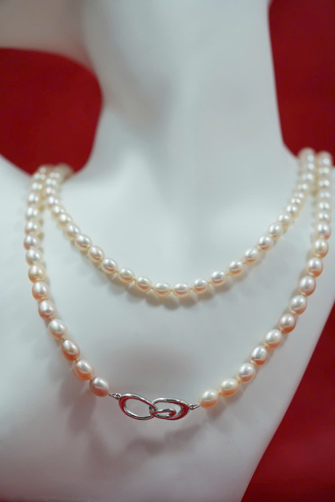 Chuỗi Ngọc Trai – Ánh Trắng Hồng – Secondhand – NTN16 - Ảnh 2