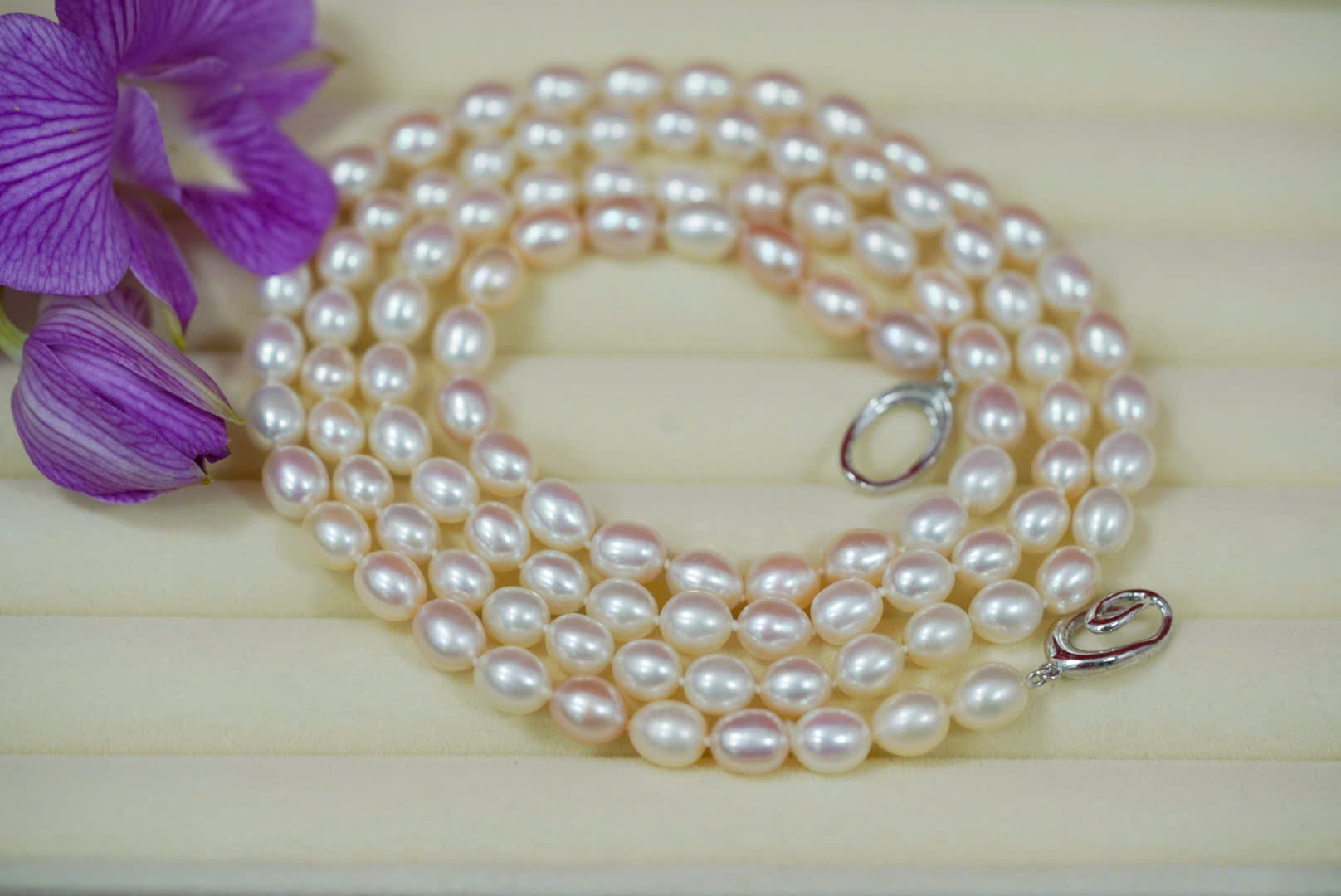 Chuỗi Ngọc Trai – Ánh Trắng Hồng – Secondhand – NTN16 - Ảnh 6