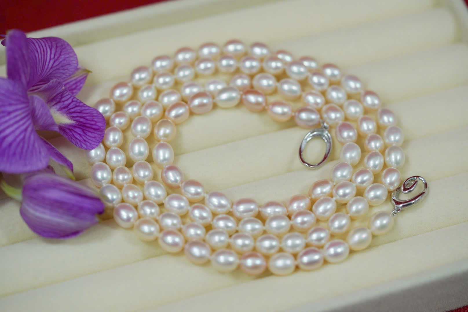 Chuỗi Ngọc Trai – Ánh Trắng Hồng – Secondhand – NTN16 - Ảnh 7