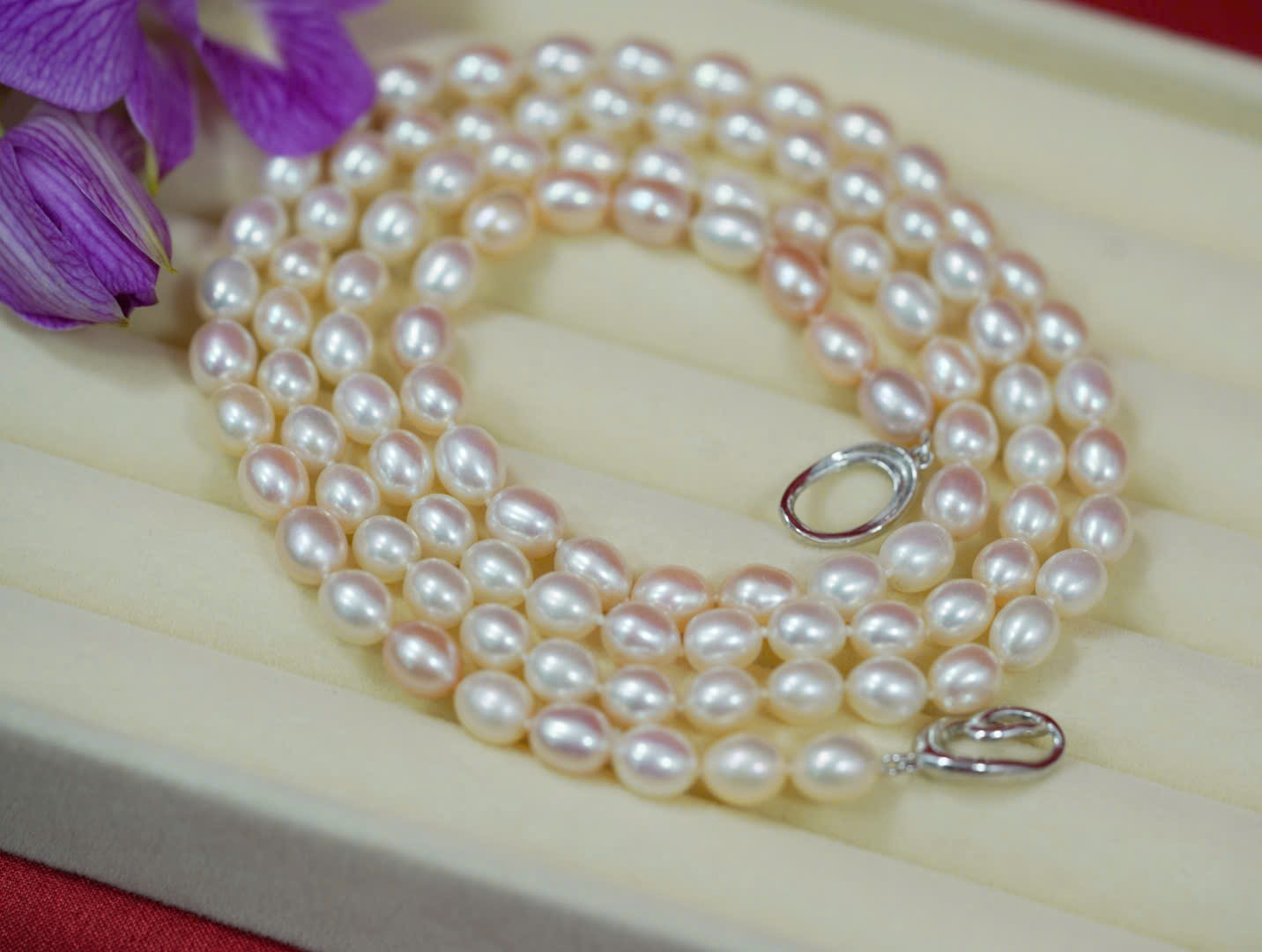 Chuỗi Ngọc Trai – Ánh Trắng Hồng – Secondhand – NTN16 - Ảnh 8