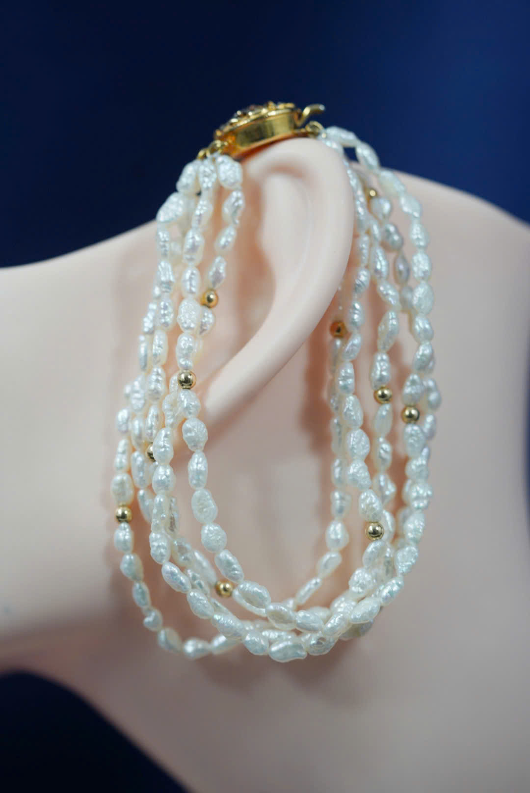 Bộ Chuỗi Ngọc Trai Gạo - Secondhand - NTG26 - Ảnh 3