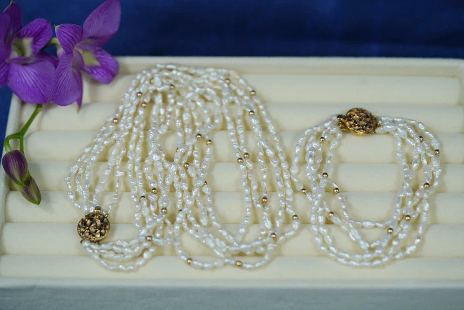 Bộ Chuỗi Ngọc Trai Gạo - Secondhand - NTG26 - Ảnh 5